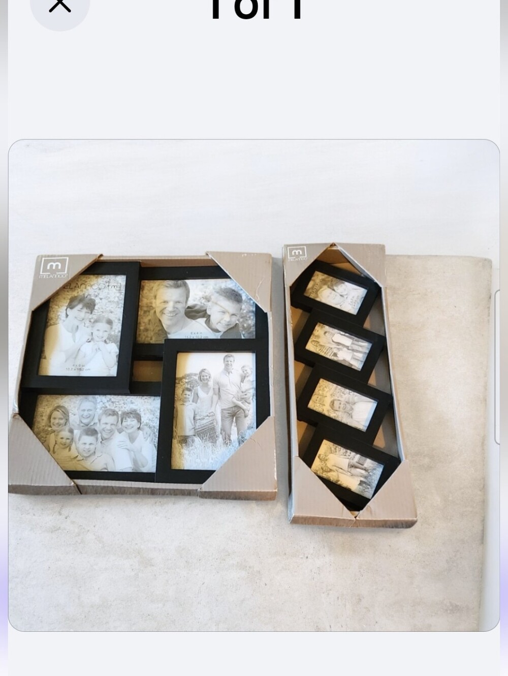 Black Multi-Opening Photo Frame Set - Finalprice■ Home Accents